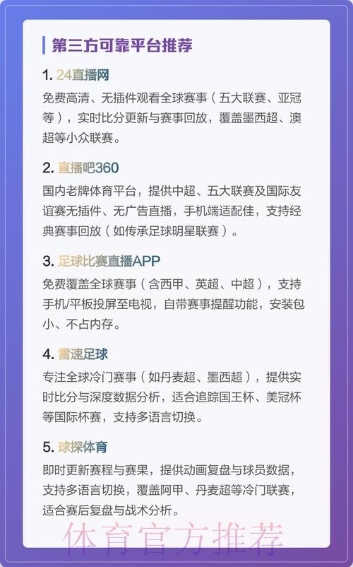 世界杯前瞻：最新预测与高清直播平台推荐